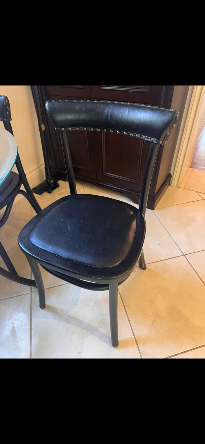 Pottery Barn Black Dining Chairs - Set of 4