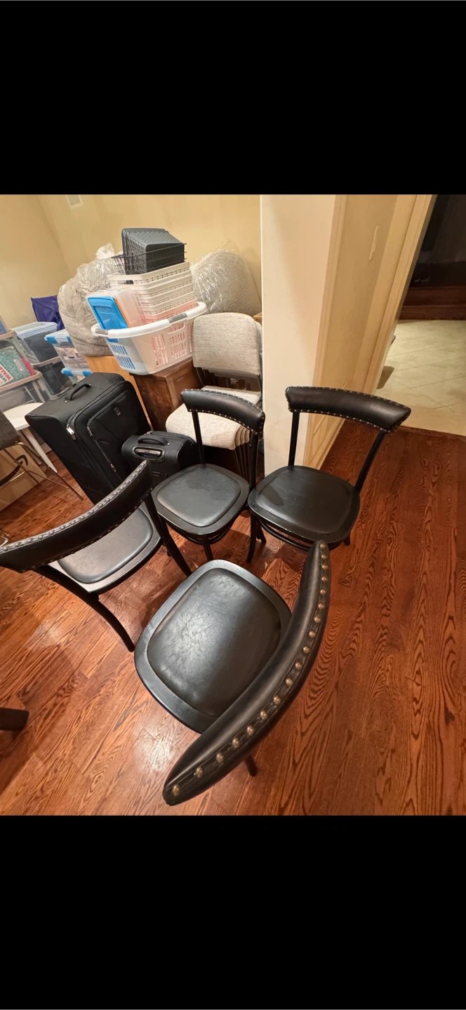 Pottery Barn Black Dining Chairs - Set of 4 - photo 2