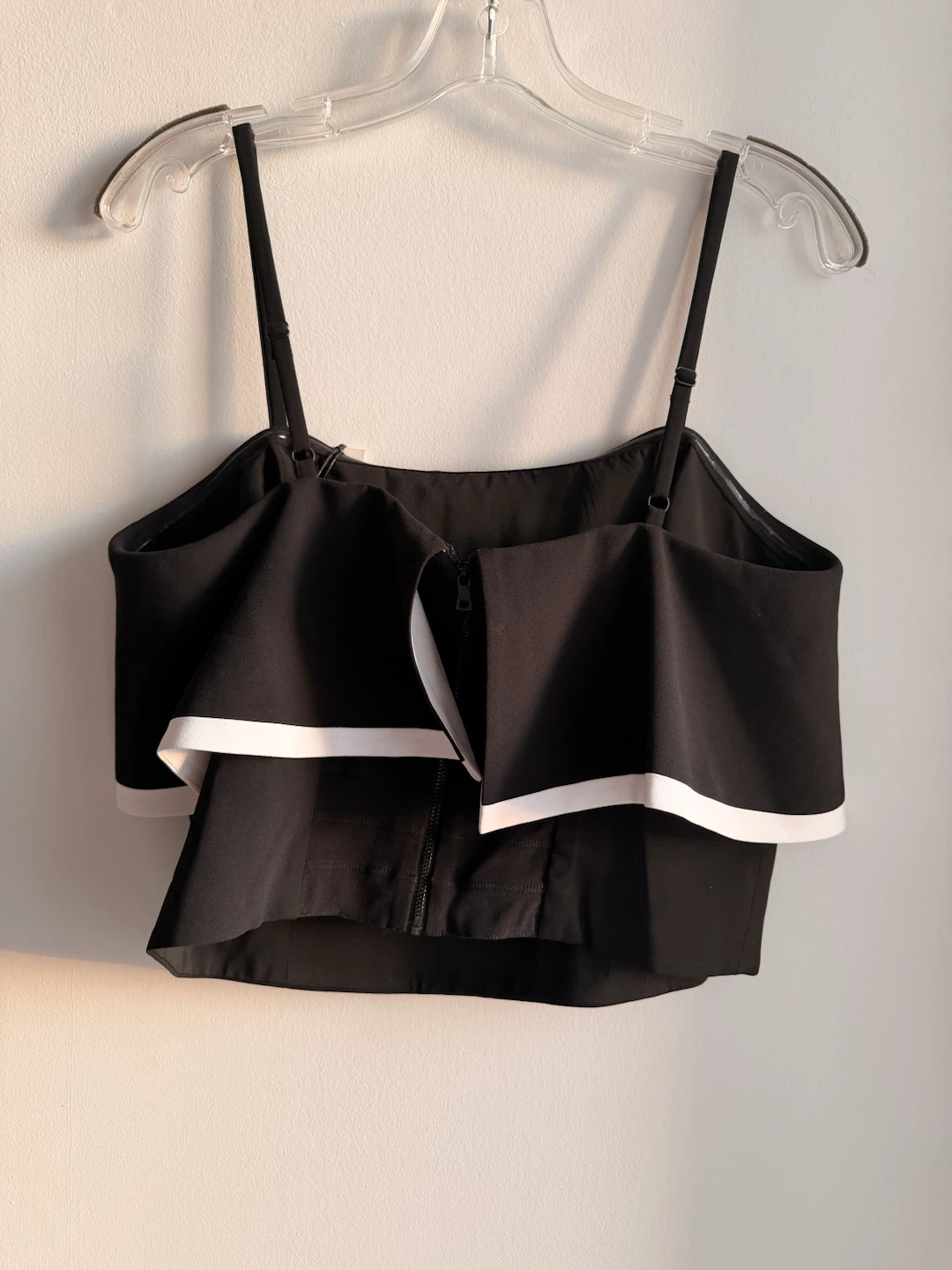 Alice + Olivia Black Ruffle Top - photo 3