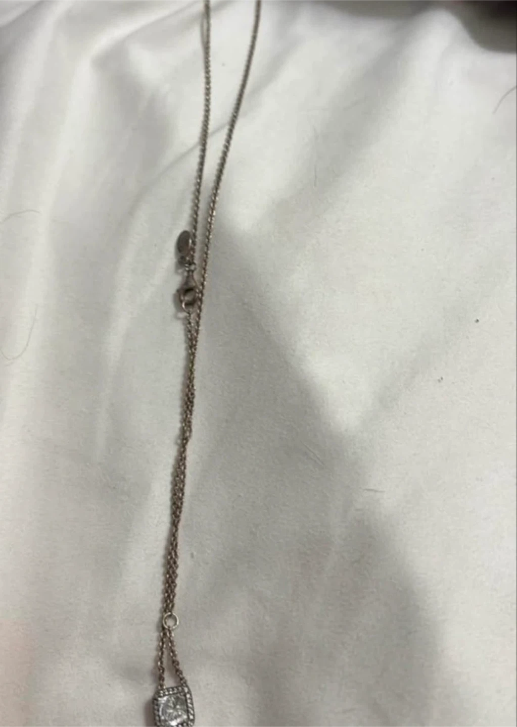 Pandora halo necklace tarnished