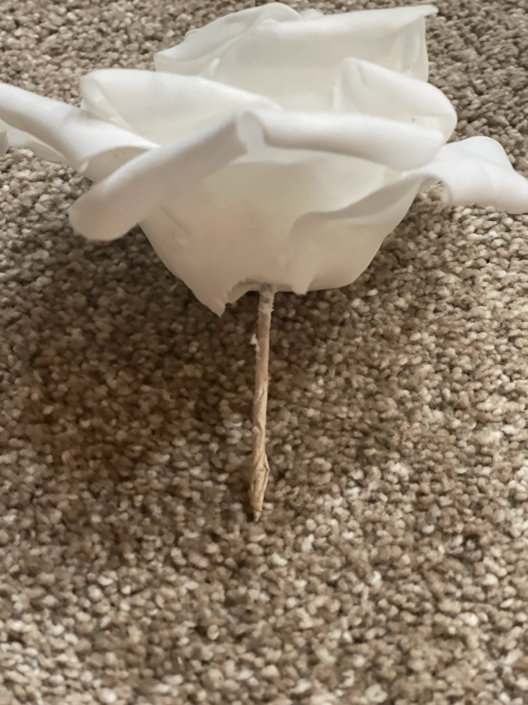 White Artificial Roses - photo 4