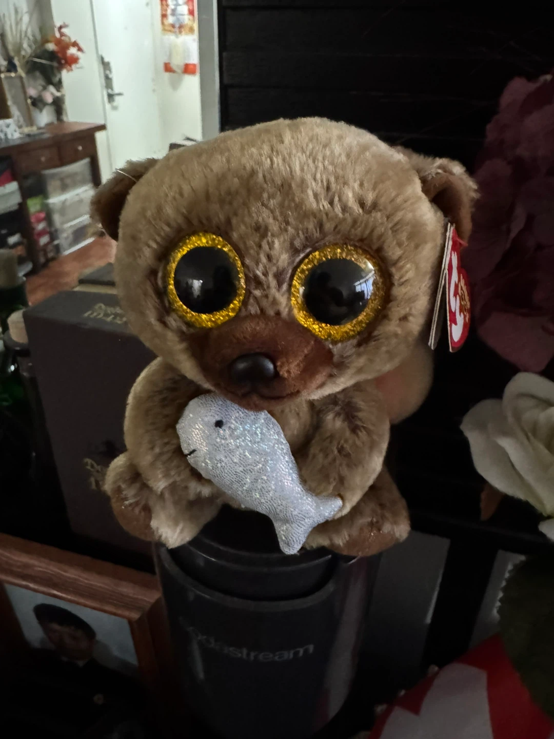 Ty Beanie Boos - HENRY the Bear with Fish - Canada Exclusive