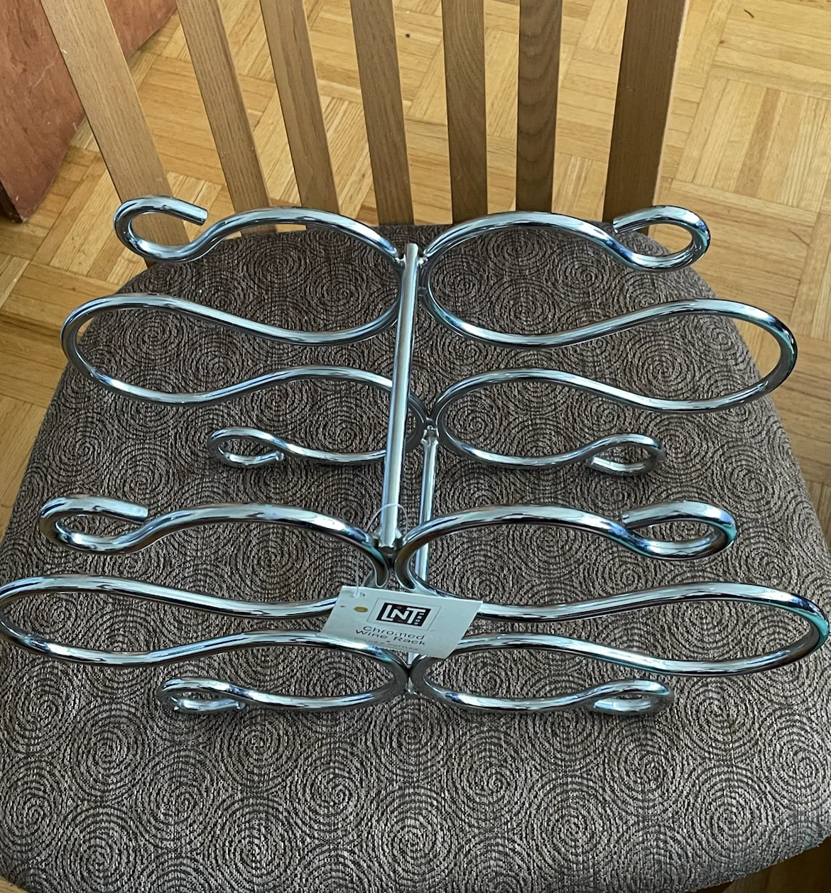 New Linens ’n Things Silver 6-Bottle Wine Rack - photo 5