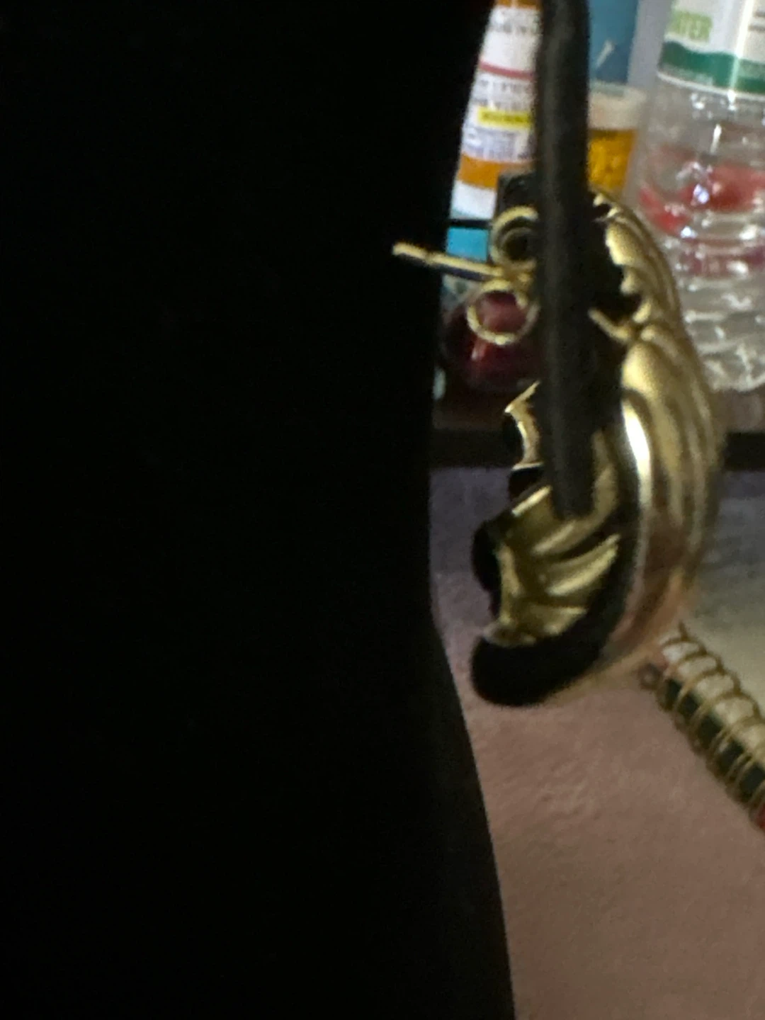 14k Gold Tone laminated Ribbed Hoop Earrings - photo 2