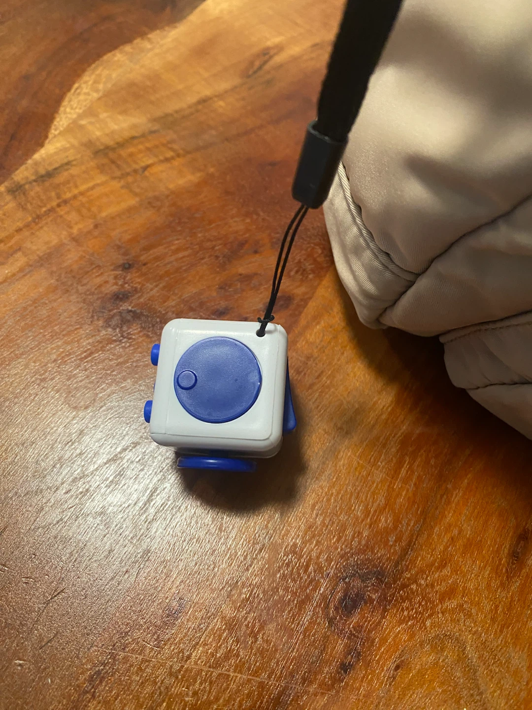 New (unused) White and Blue Fidget Cube