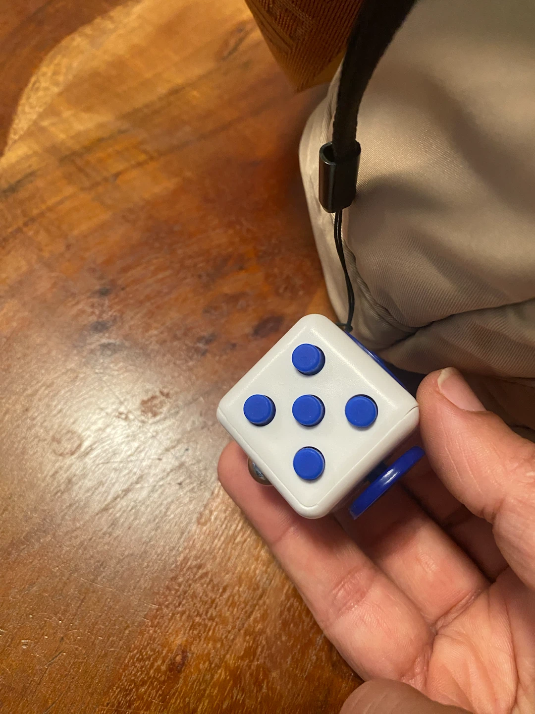 New (unused) White and Blue Fidget Cube - photo 2