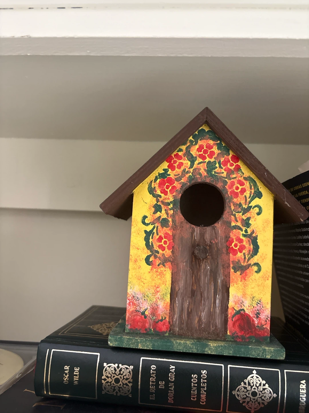 Decorative Hand-Painted Birdhouse