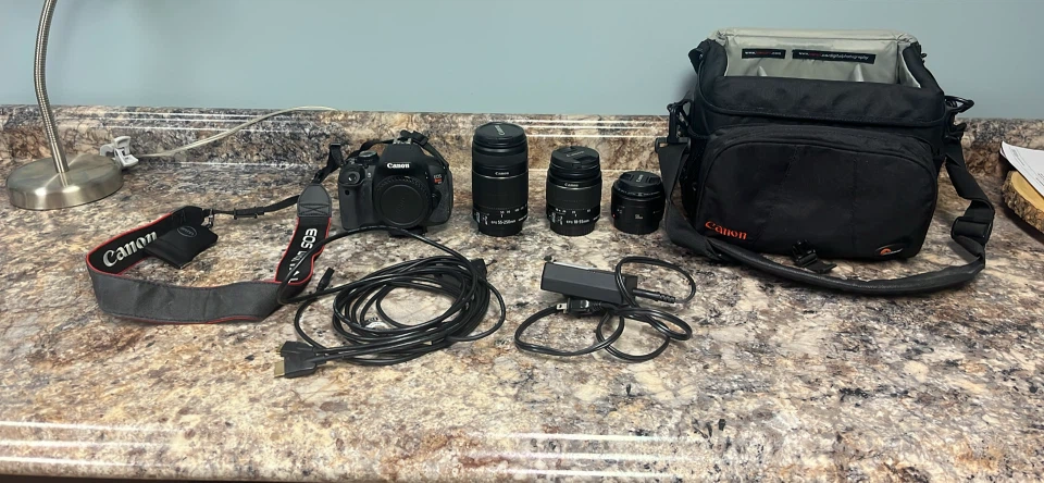 Canon EOS Rebel T5i Camera Kit with Three Lenses