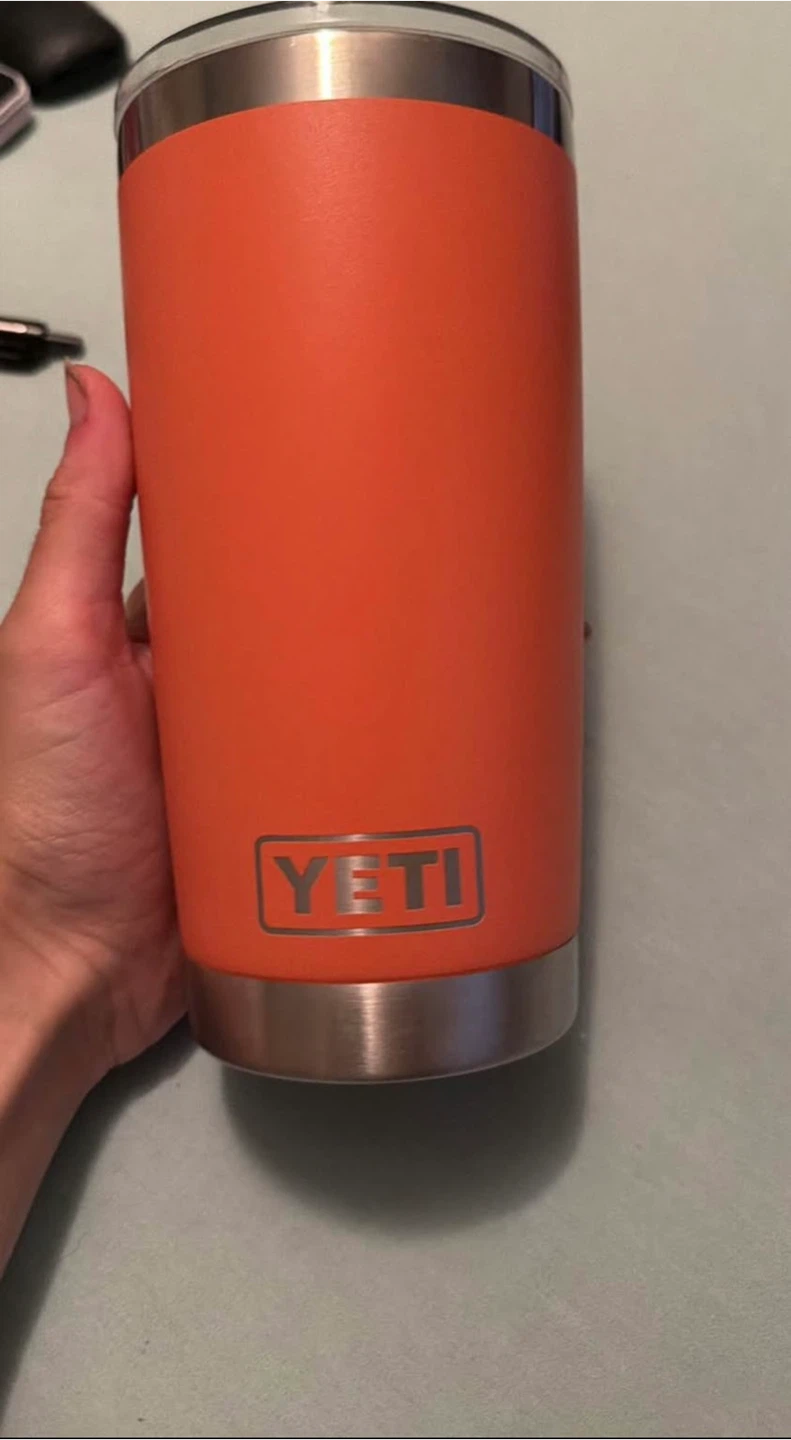 Yeti clay tumbler