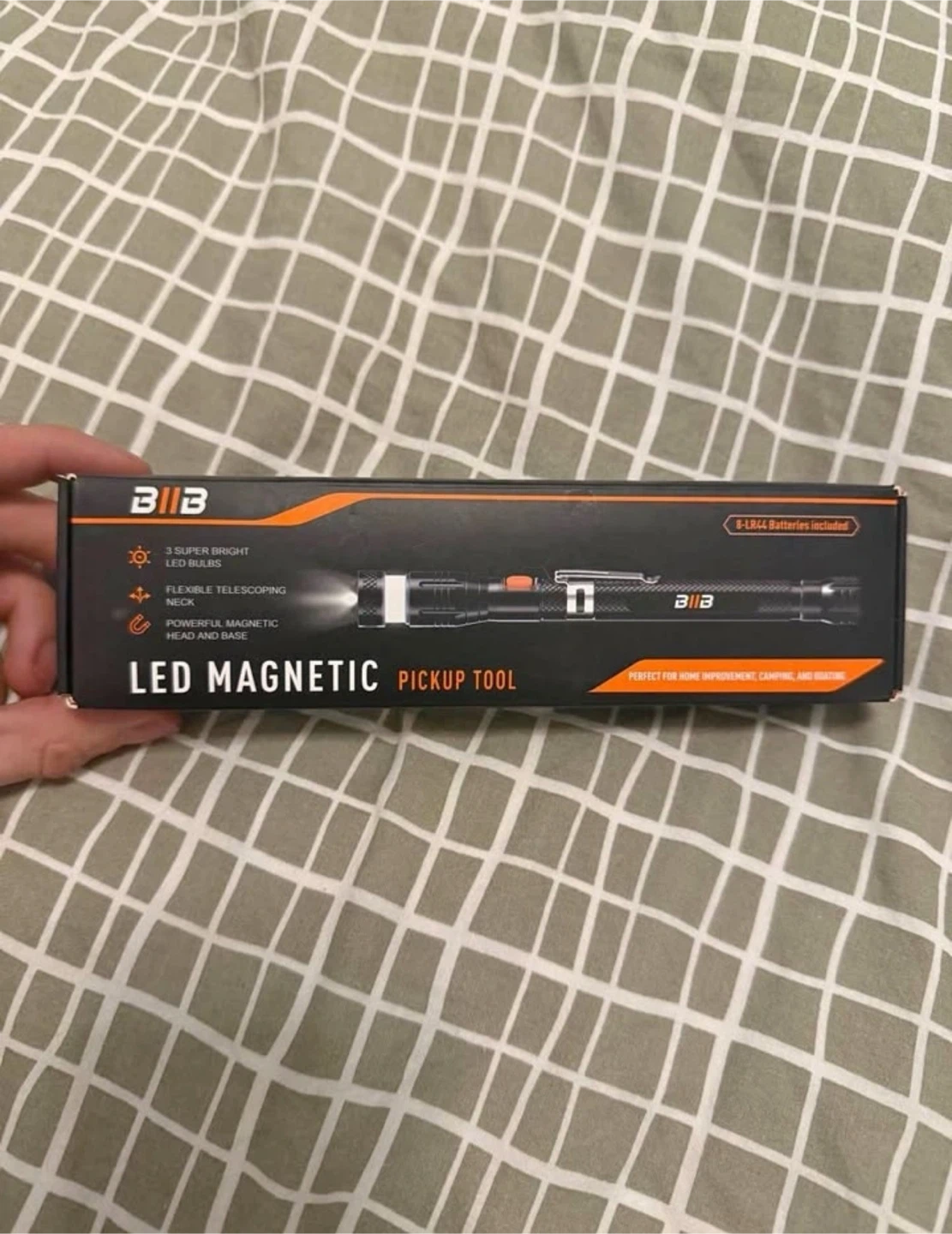 BIIB LED Magnetic Pickup Tool with Flexible Telescoping Neck