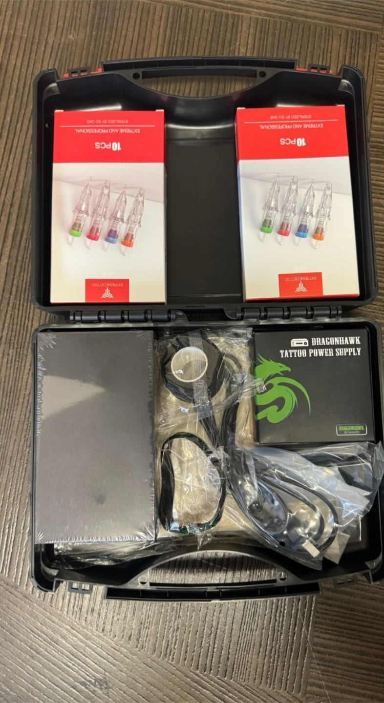 Brand New Dragonhawk Mast Flash Rotary Tattoo Machine Kit - photo 2