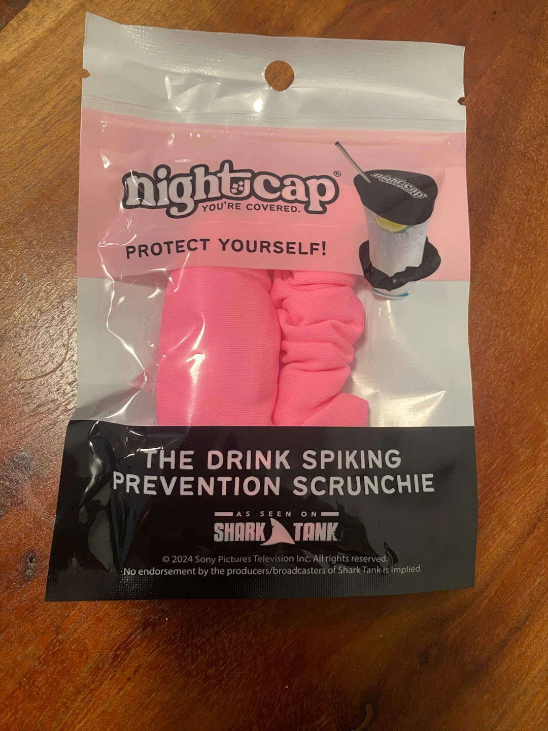 New Nightcap Drink Spiking Prevention Scrunchie