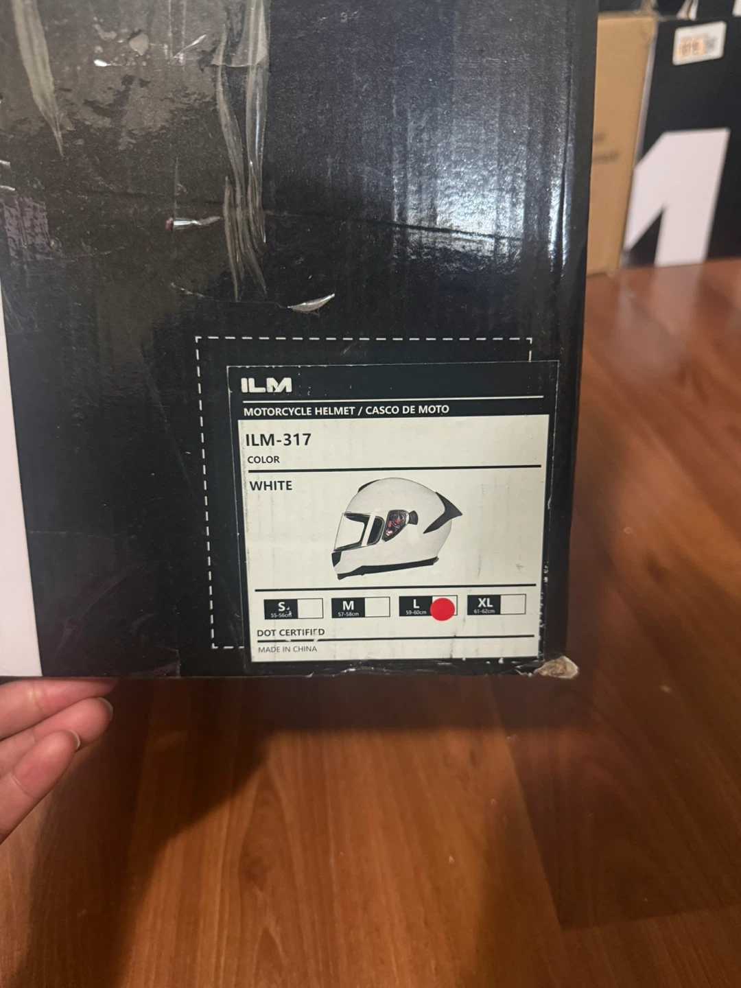 ILM Motorcycle Helmet - Size Large
