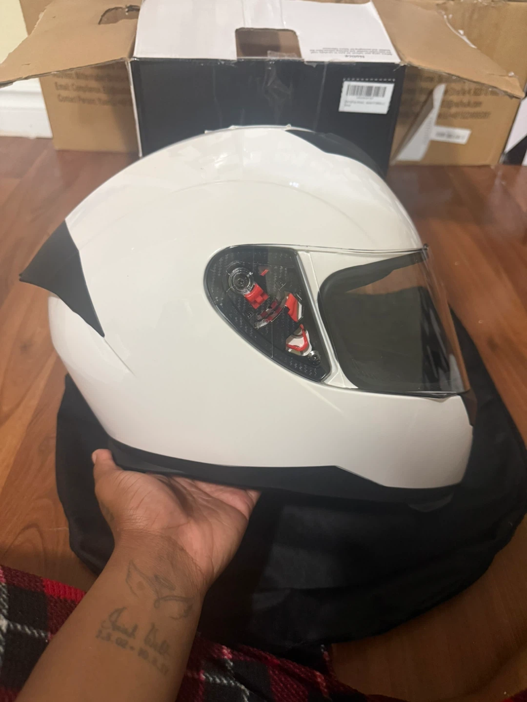 ILM Motorcycle Helmet - Size Large - photo 3