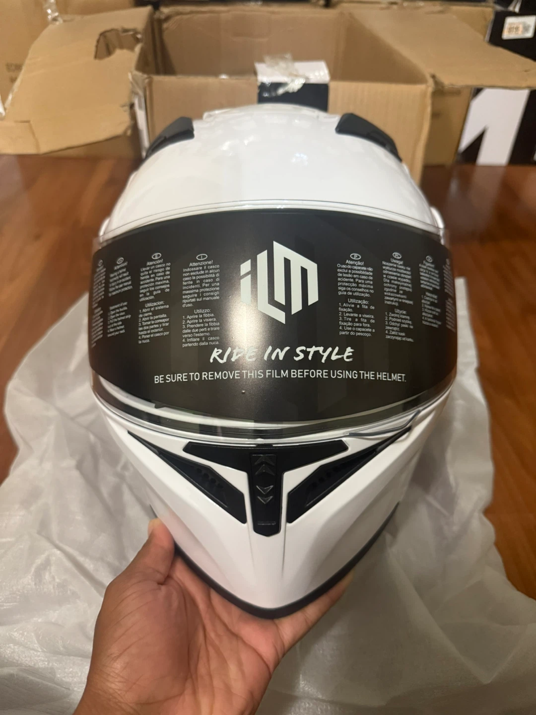 ILM Motorcycle Helmet Size Medium - photo 2