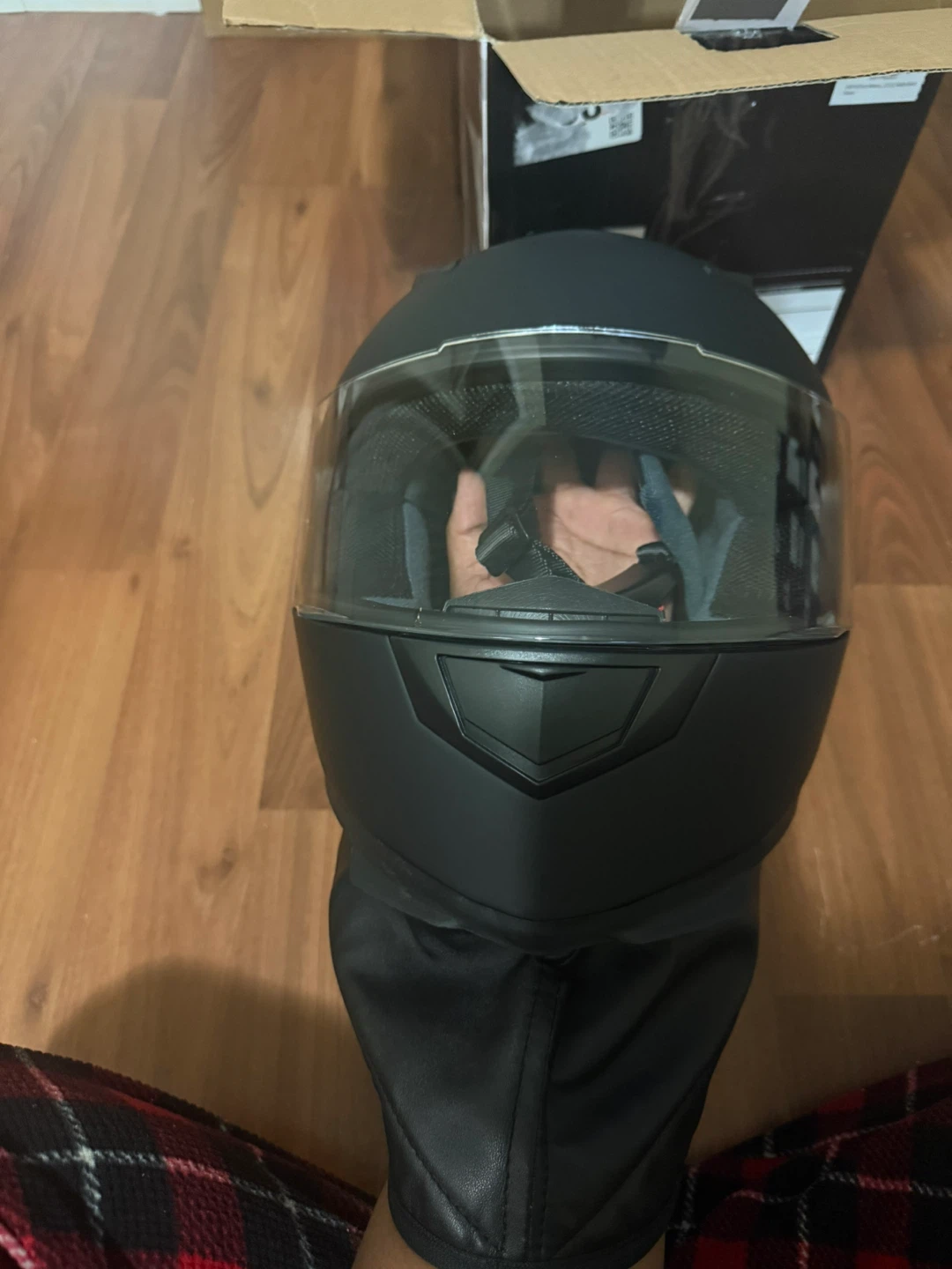 ILM Motorcycle Helmet Matte Black Size Small - photo 2