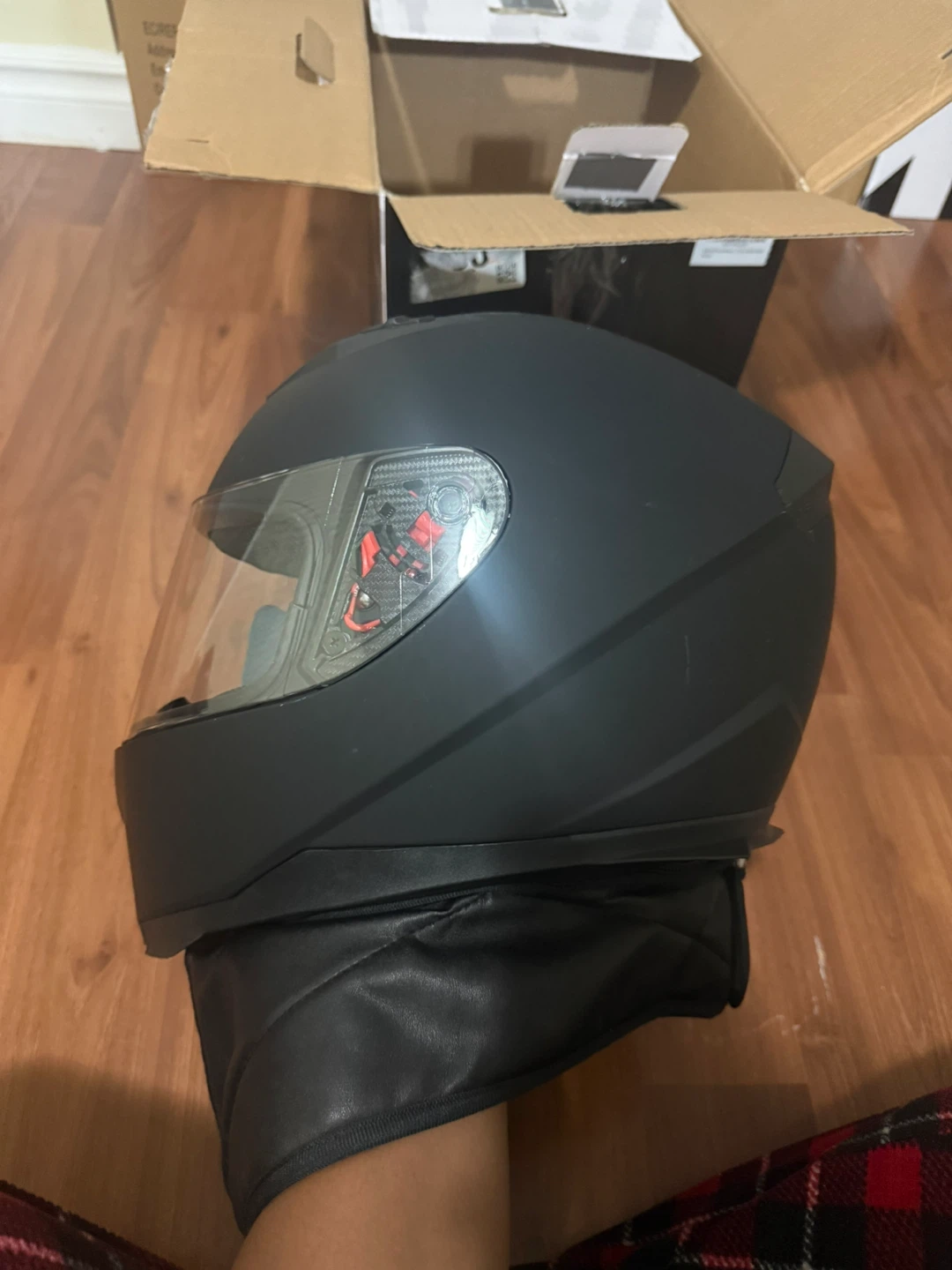 ILM Motorcycle Helmet Matte Black Size Small - photo 5