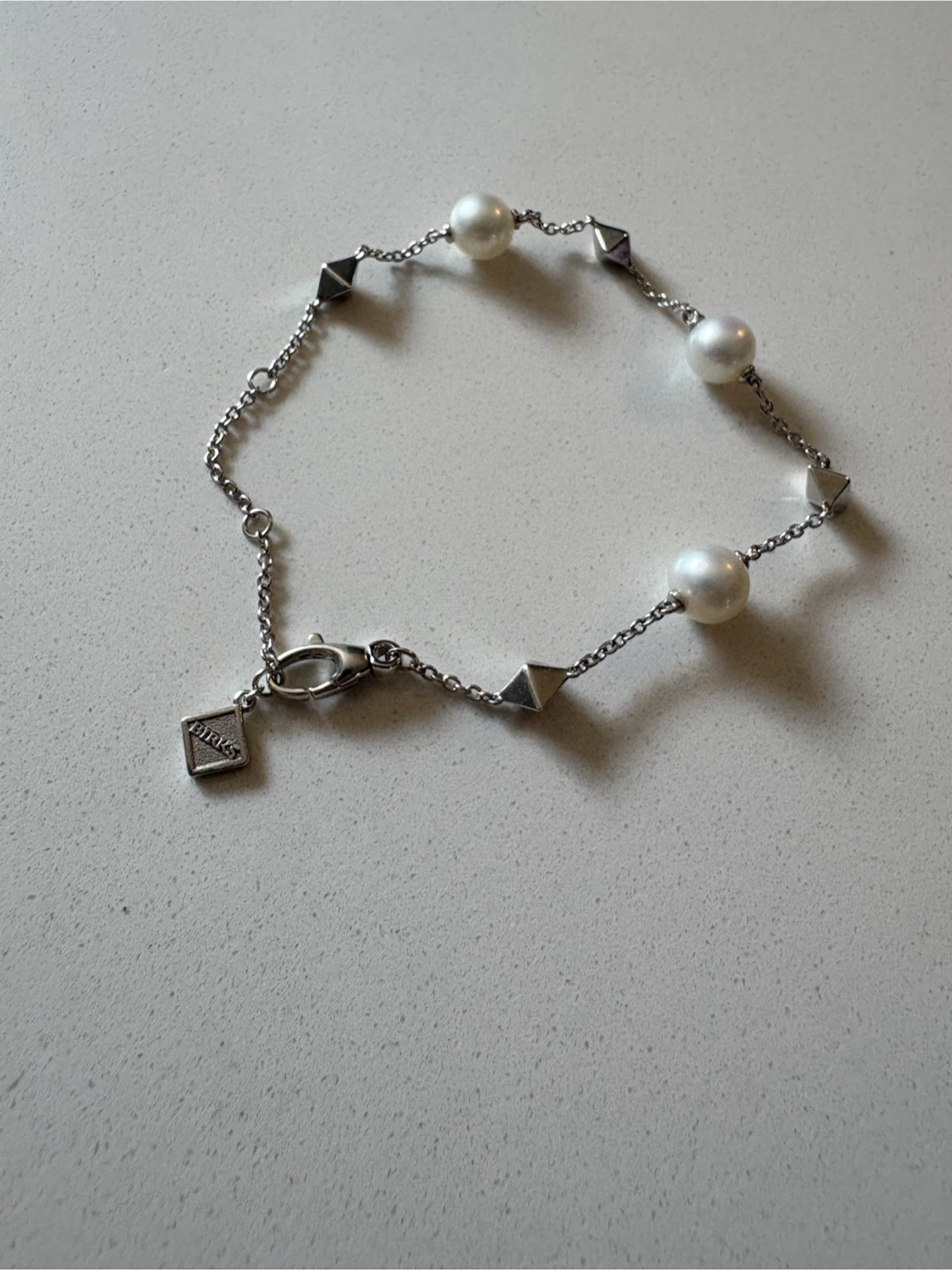 Adjustable Maison Birks Pearl & Stud Bracelet (READ DESCRIPTION) - photo 2