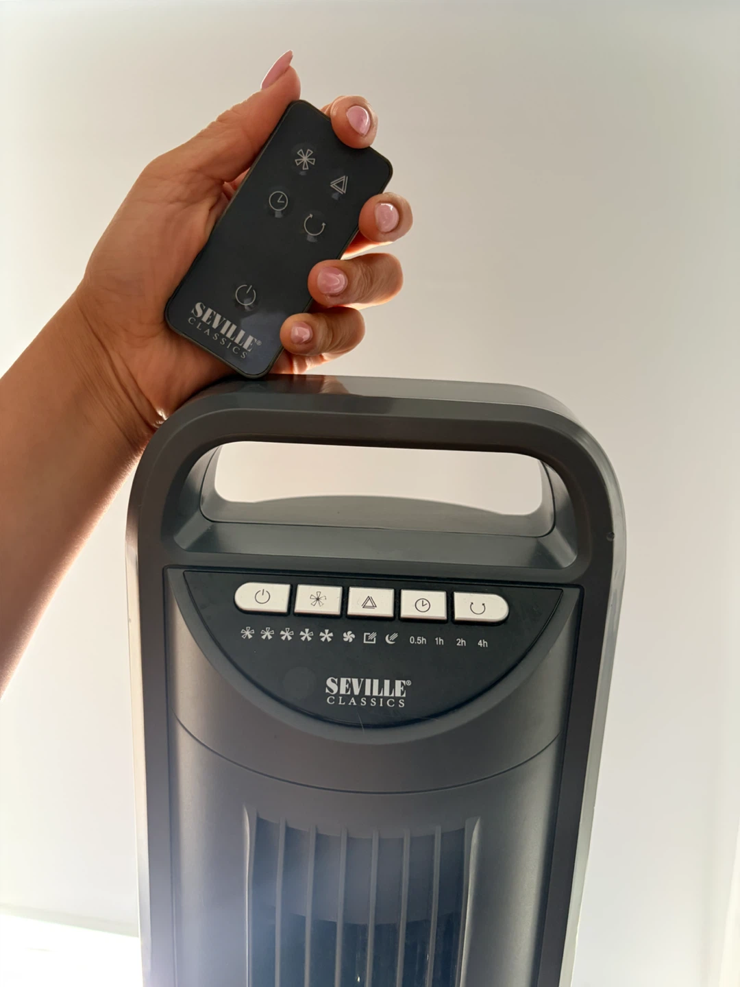 Seville Classics Black Tower Fan with Remote - photo 3