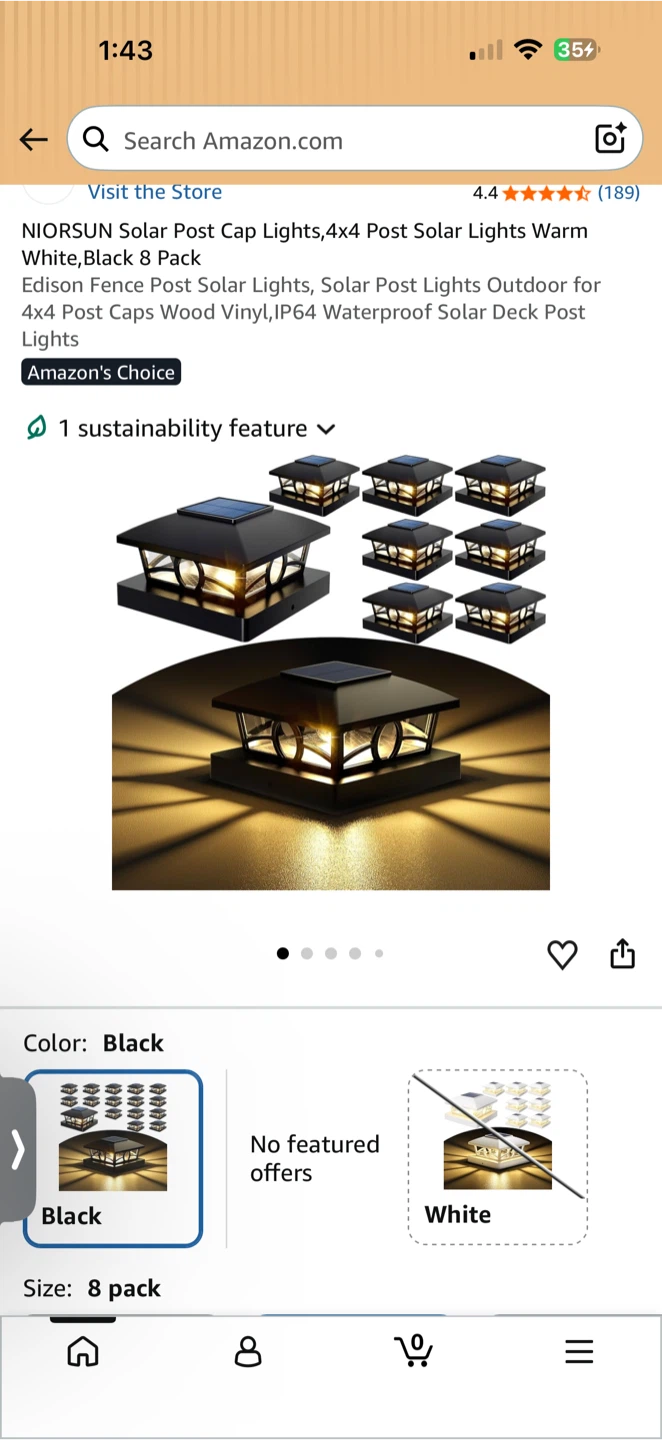 NIORSUN Solar Post Light 8 Pack - photo 5