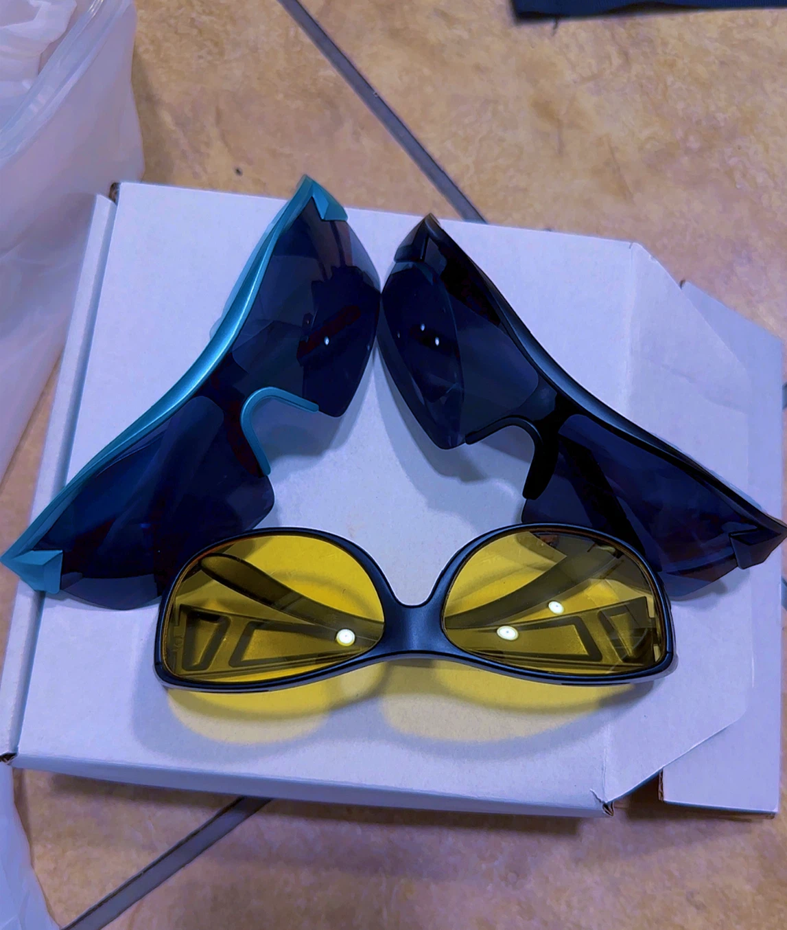 Set of 3 Sunglasses, Night Driving Glasses