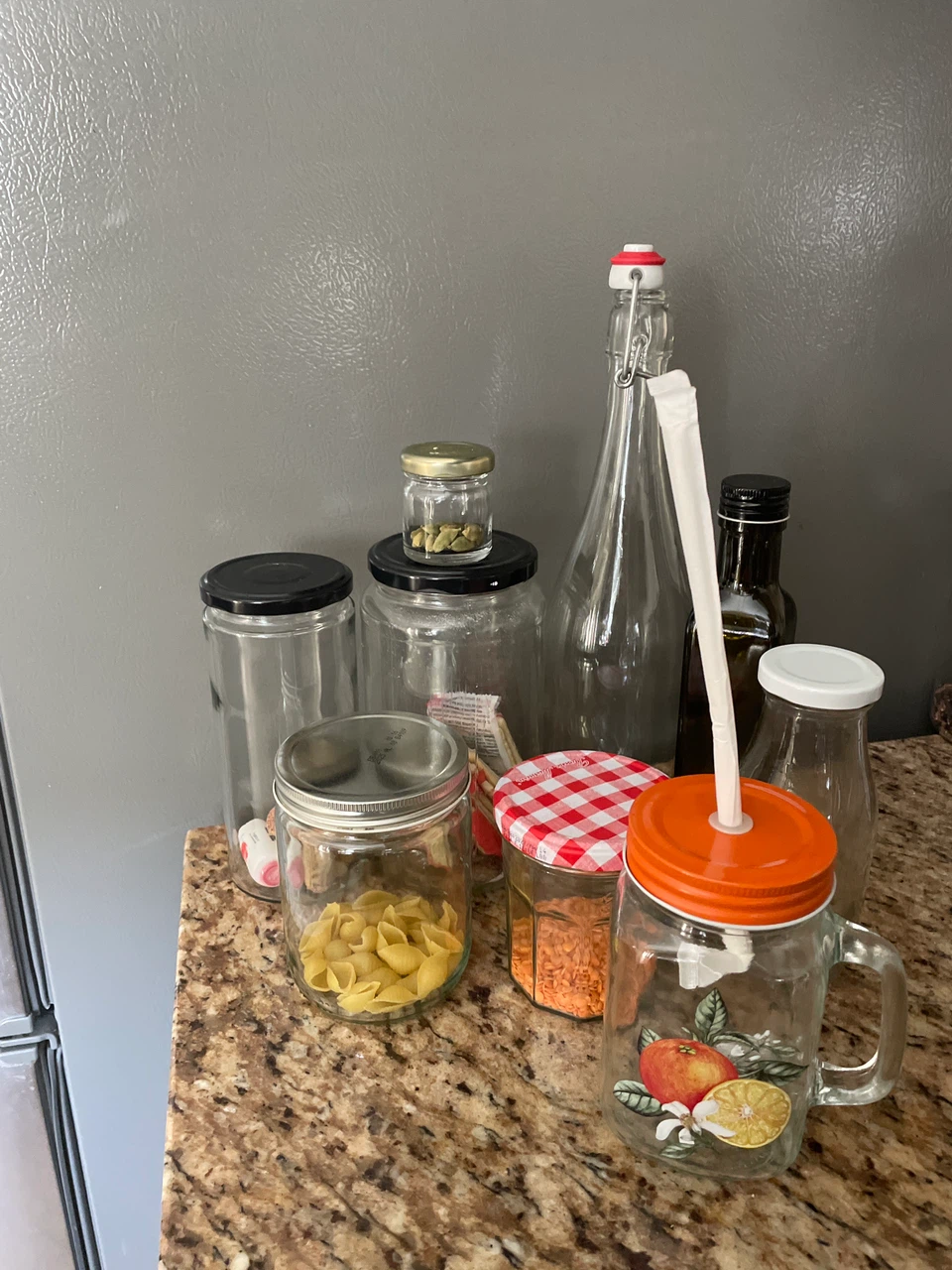 Glass Jars and Bottles Assortment