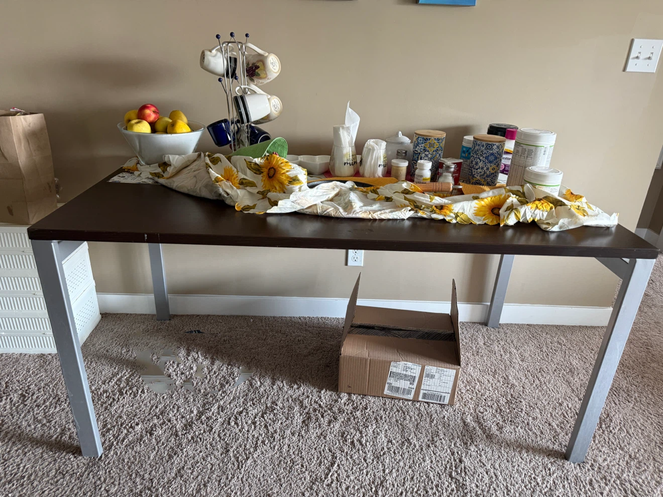 Dark Brown Dining or Office Table