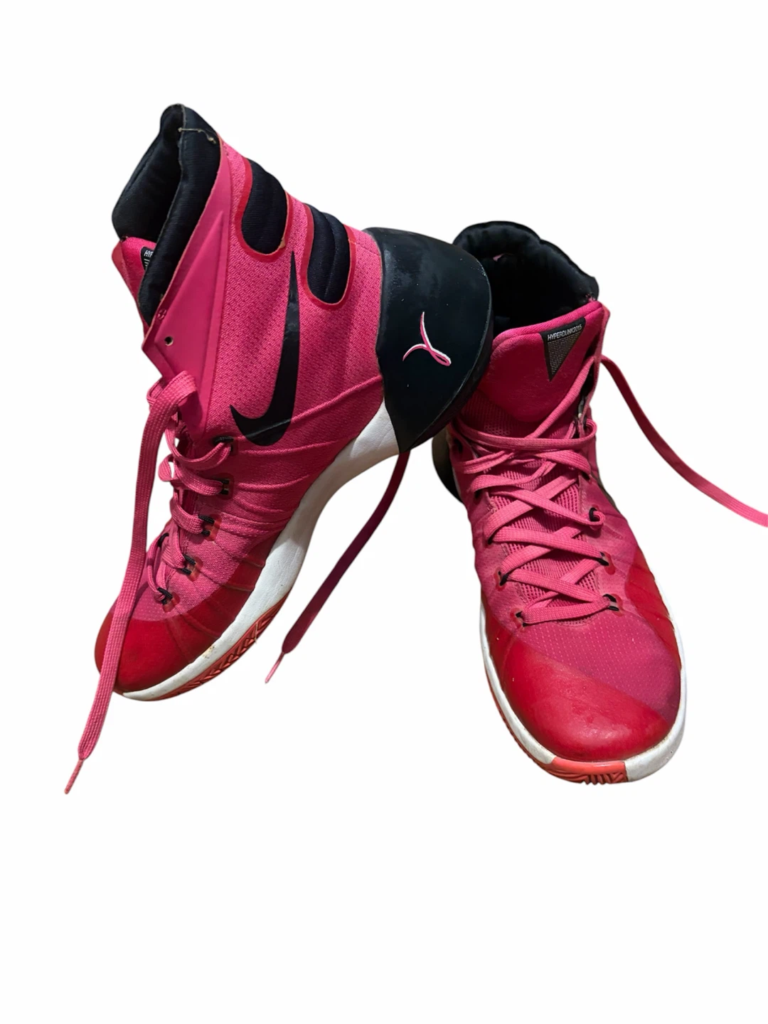 Nike Hyperdunk Pink High Top Basketball Shoes