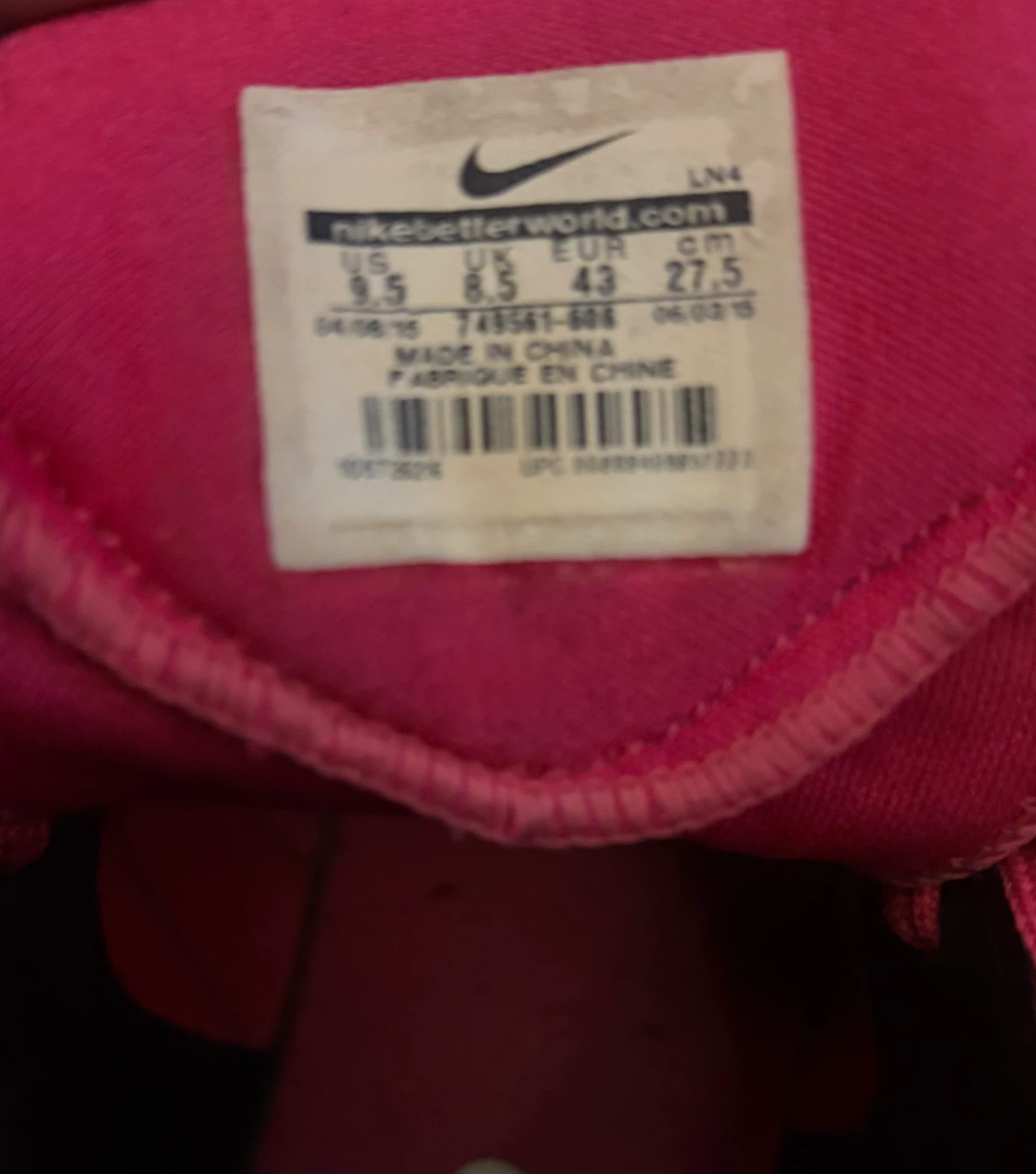Nike Hyperdunk Pink High Top Basketball Shoes - photo 2
