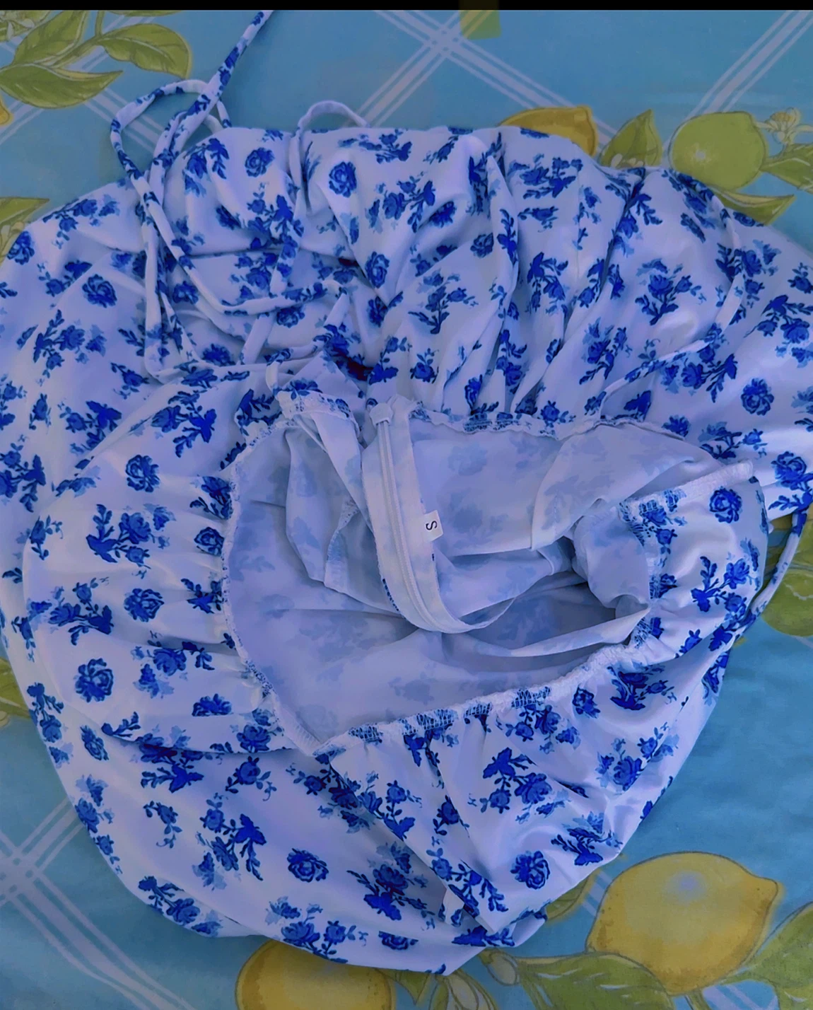 Blue Floral Maxi Dress - photo 2