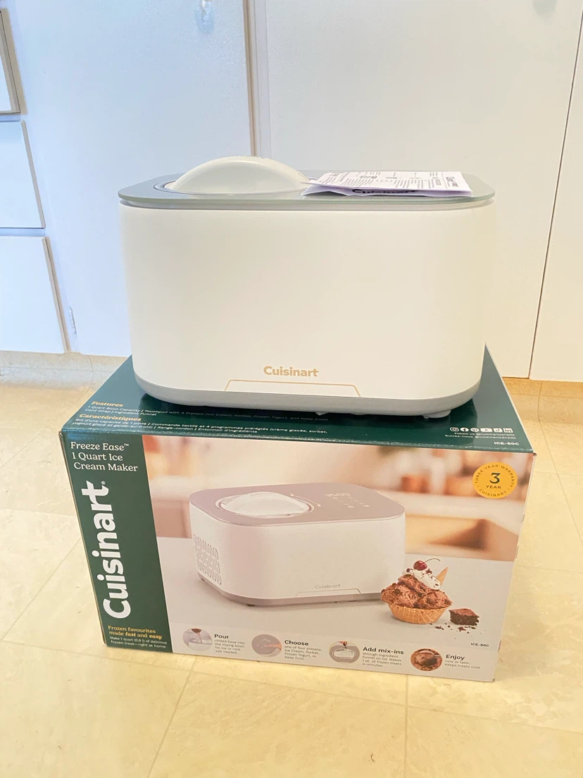 Cuisinart ice cream maker no pre freezing