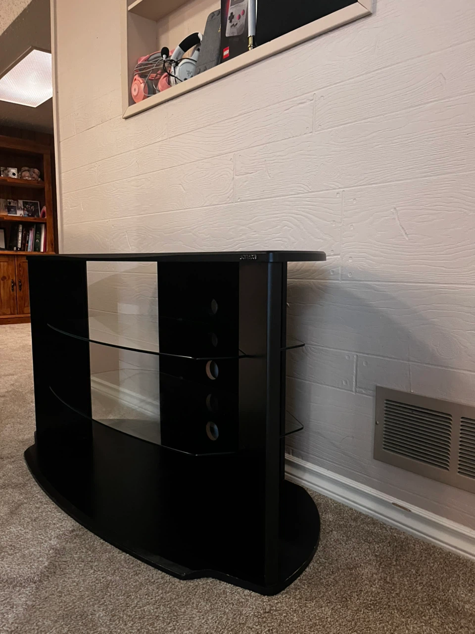 Sonax black glass TV stand - photo 2