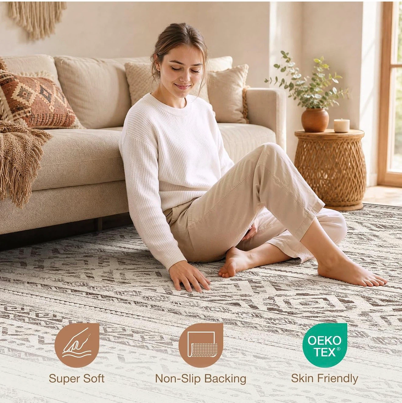 Geometric Pattern Area Rug - photo 4