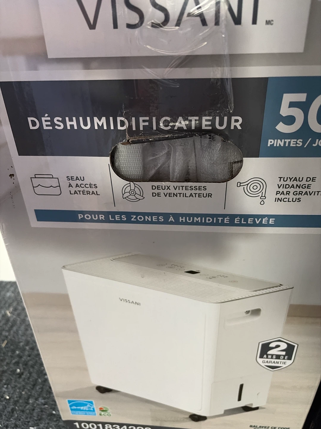 Vissani 50 Pint Dehumidifier - photo 2
