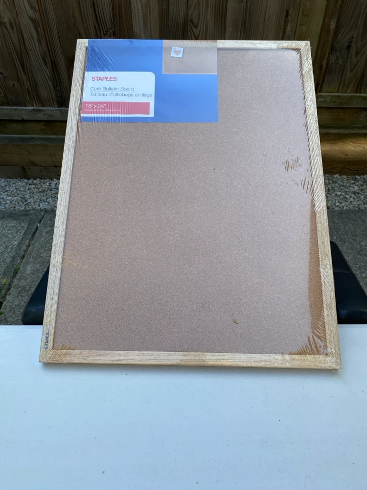 Staples cork Board - NEW