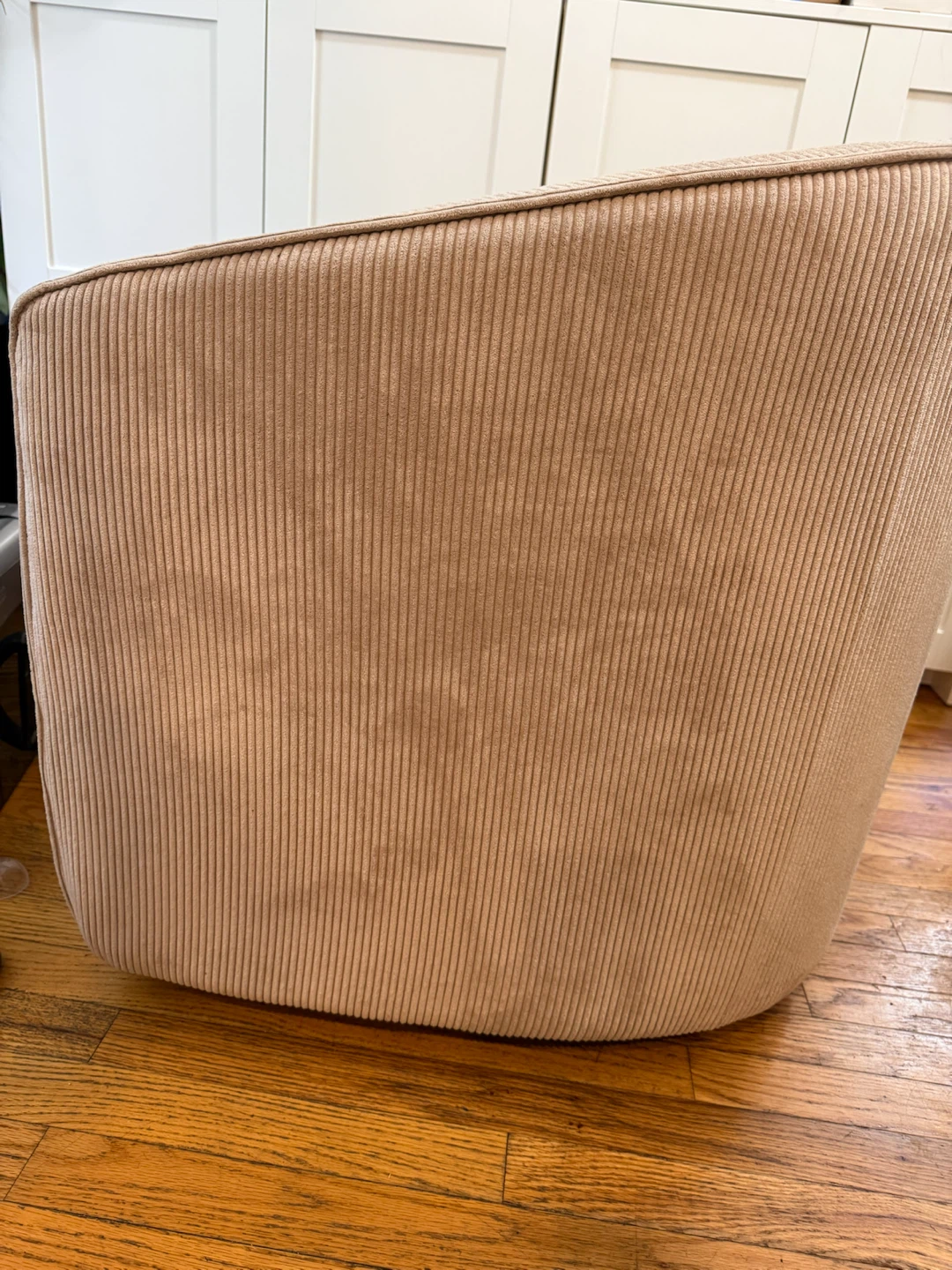 Nautica Home Beige Corduroy Swivel Chair - photo 2