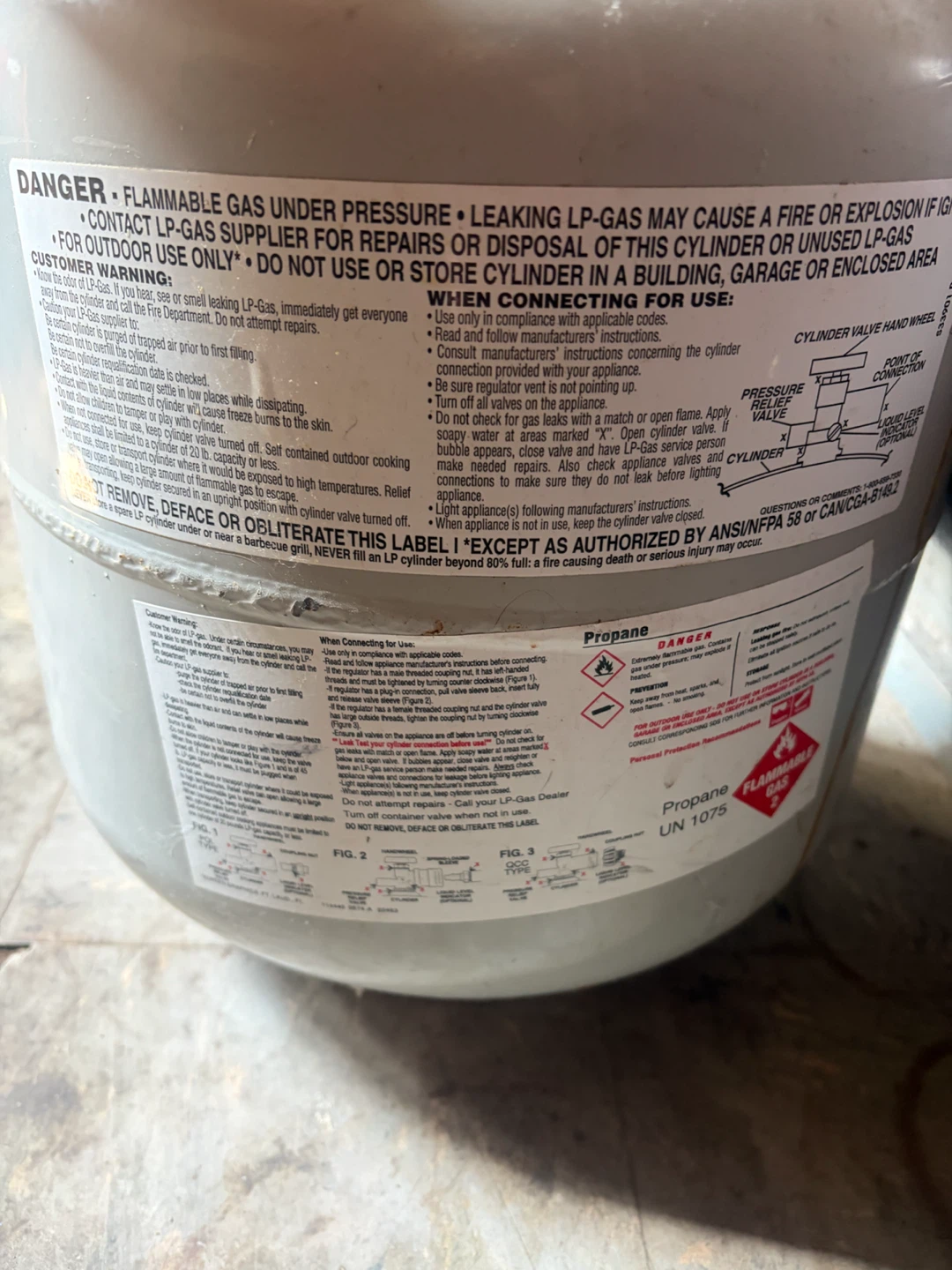 Empty Propane Tank Cylinder - photo 2