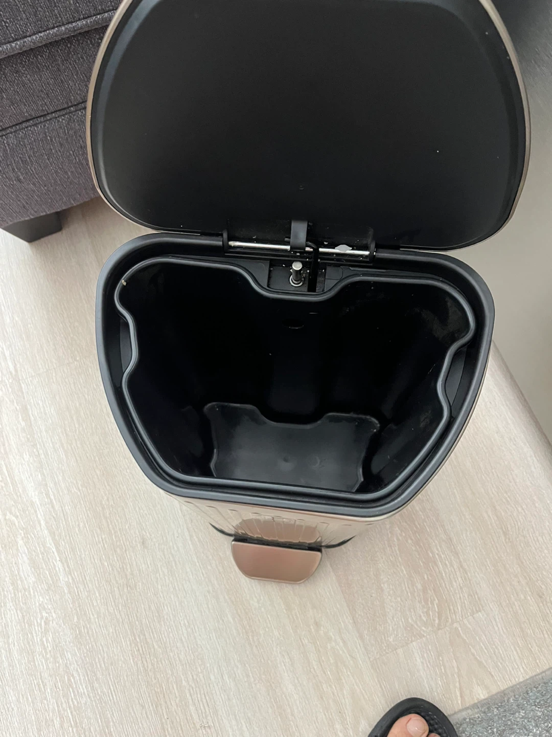 Bronze Stainless Steel Step Trash Can - photo 2