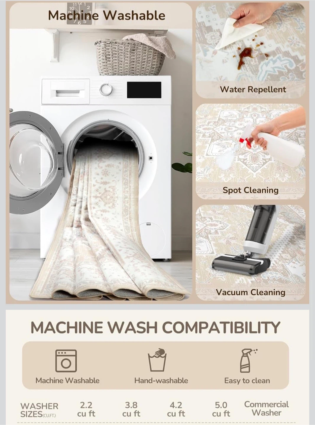 Machine Washable Area Rug - photo 5