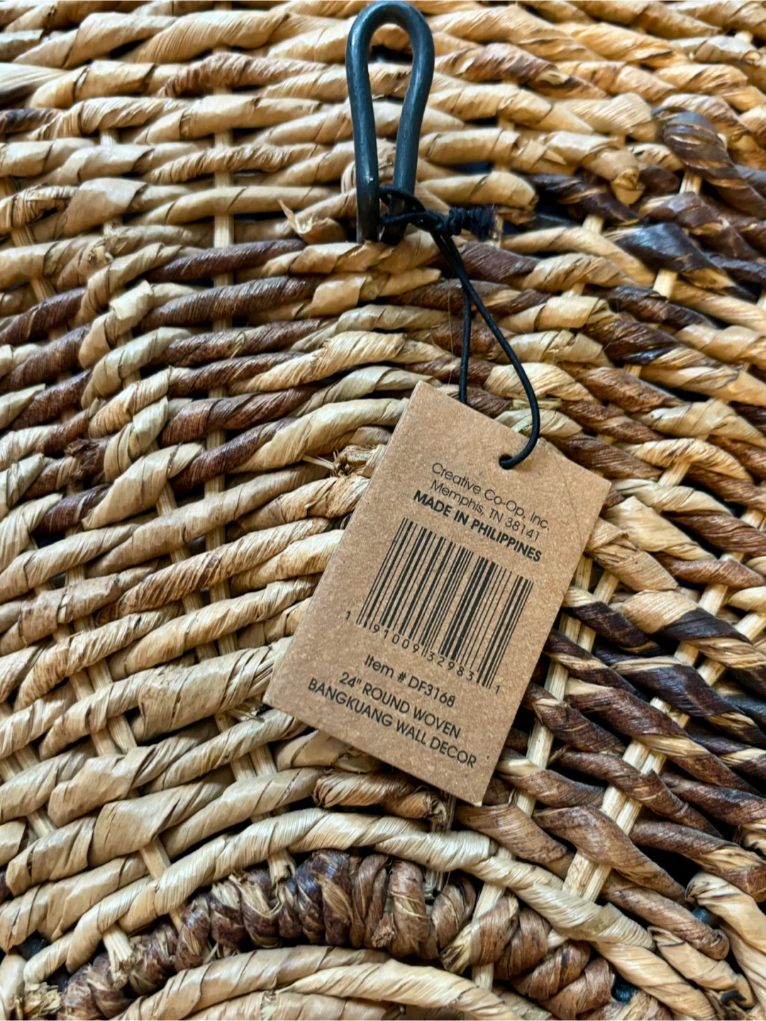 Creative Co-Op. Inc. 24" Round Woven Bangkuang Wall Decor - photo 3