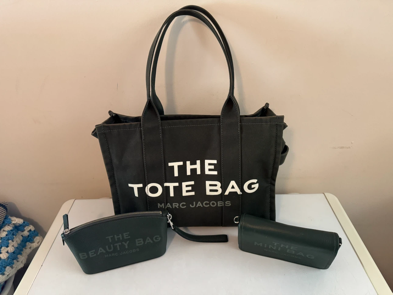 Marc Jacobs Black The Tote Bag and Pouches