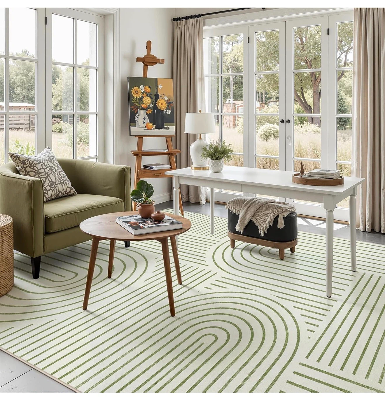 Arch Pattern Area Rug - photo 3