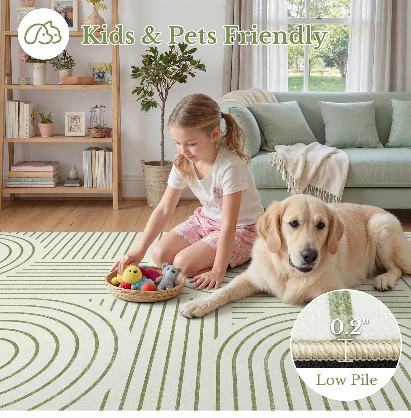 Arch Pattern Area Rug - photo 4