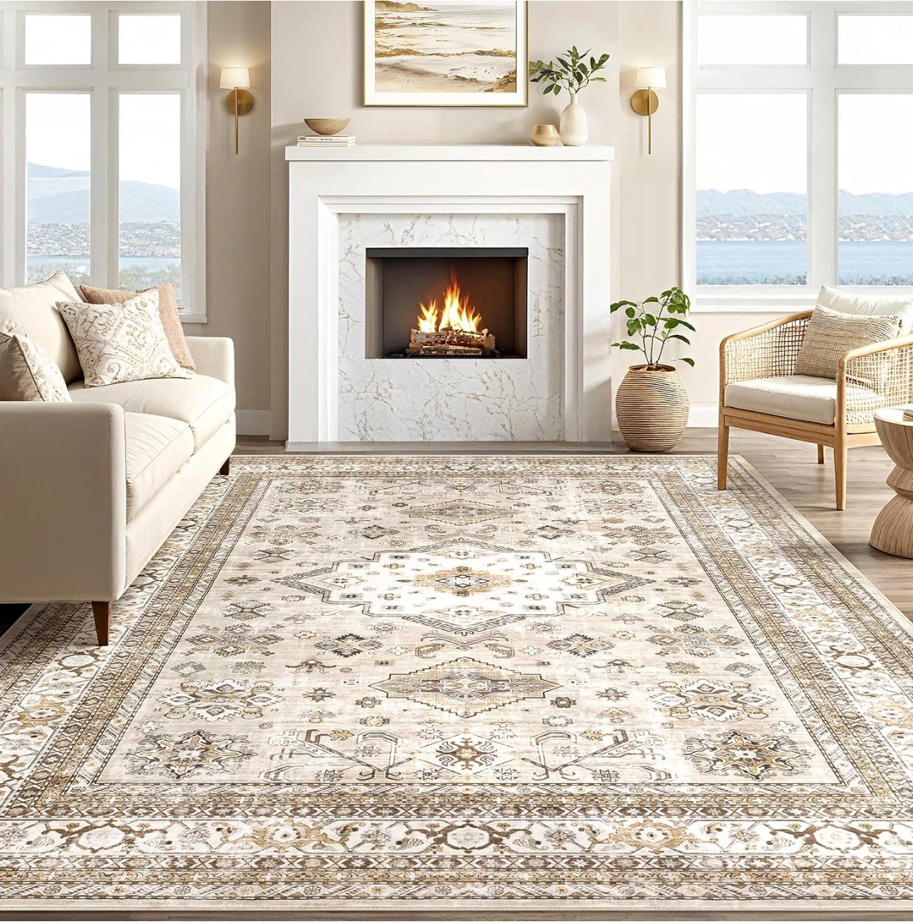 Persian Style Area Rug