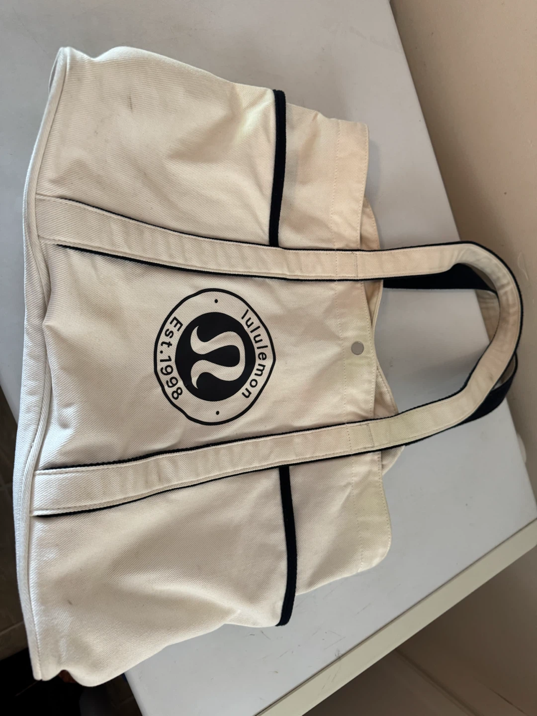 Lululemon Canvas Tote Bag