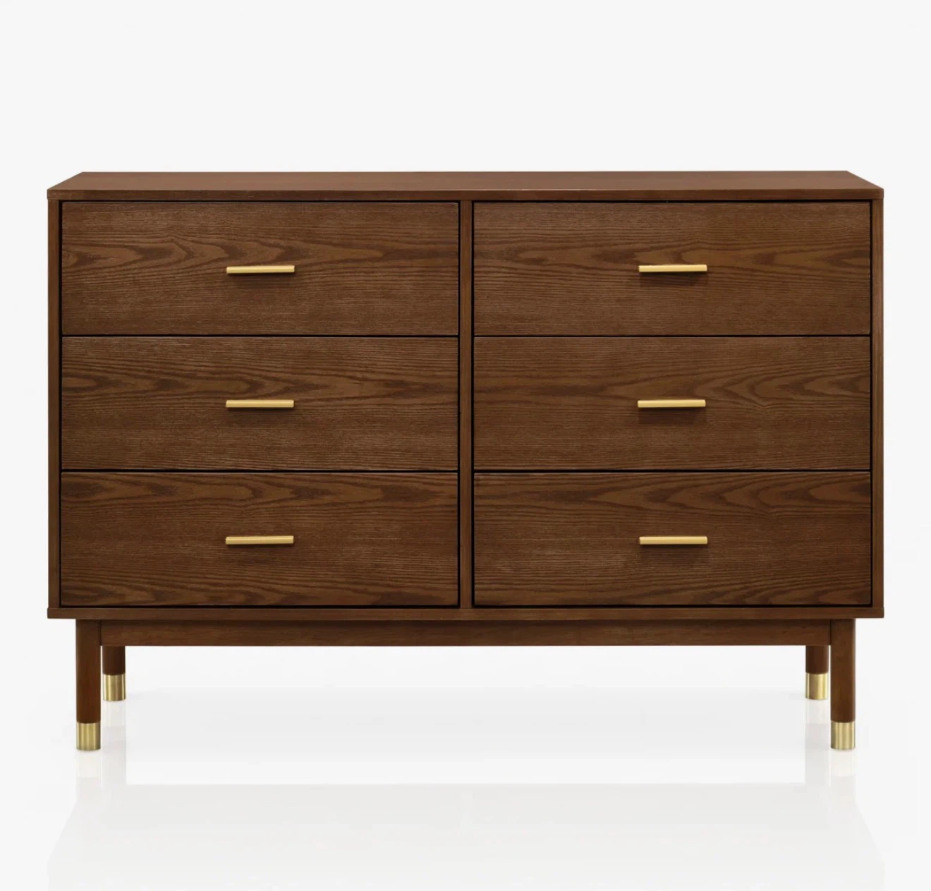 Mid-Century Modern 6-Drawer Dresser - photo 2