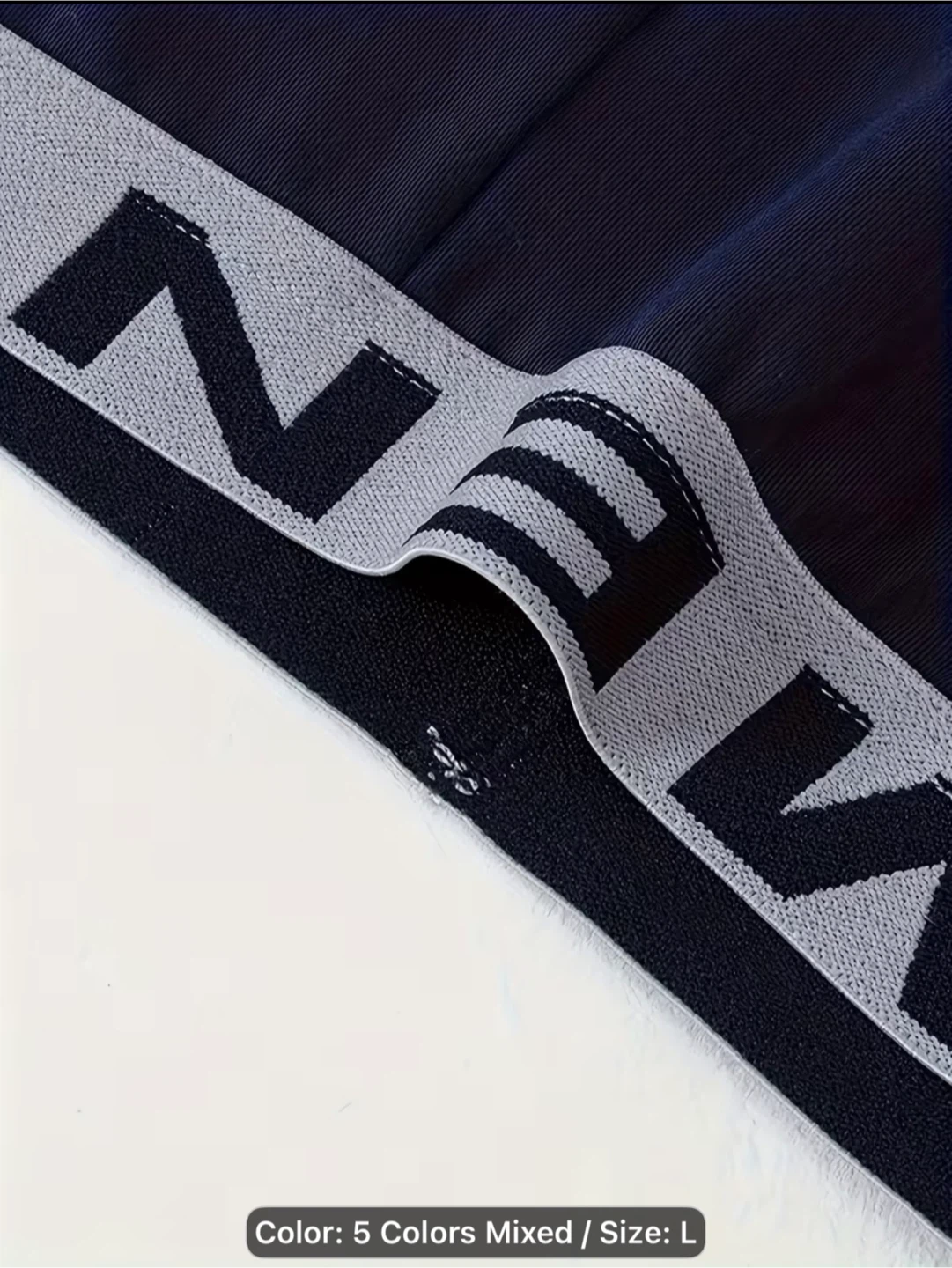 5pcs Men's Casual Breathable Boxer Briefs, - photo 5