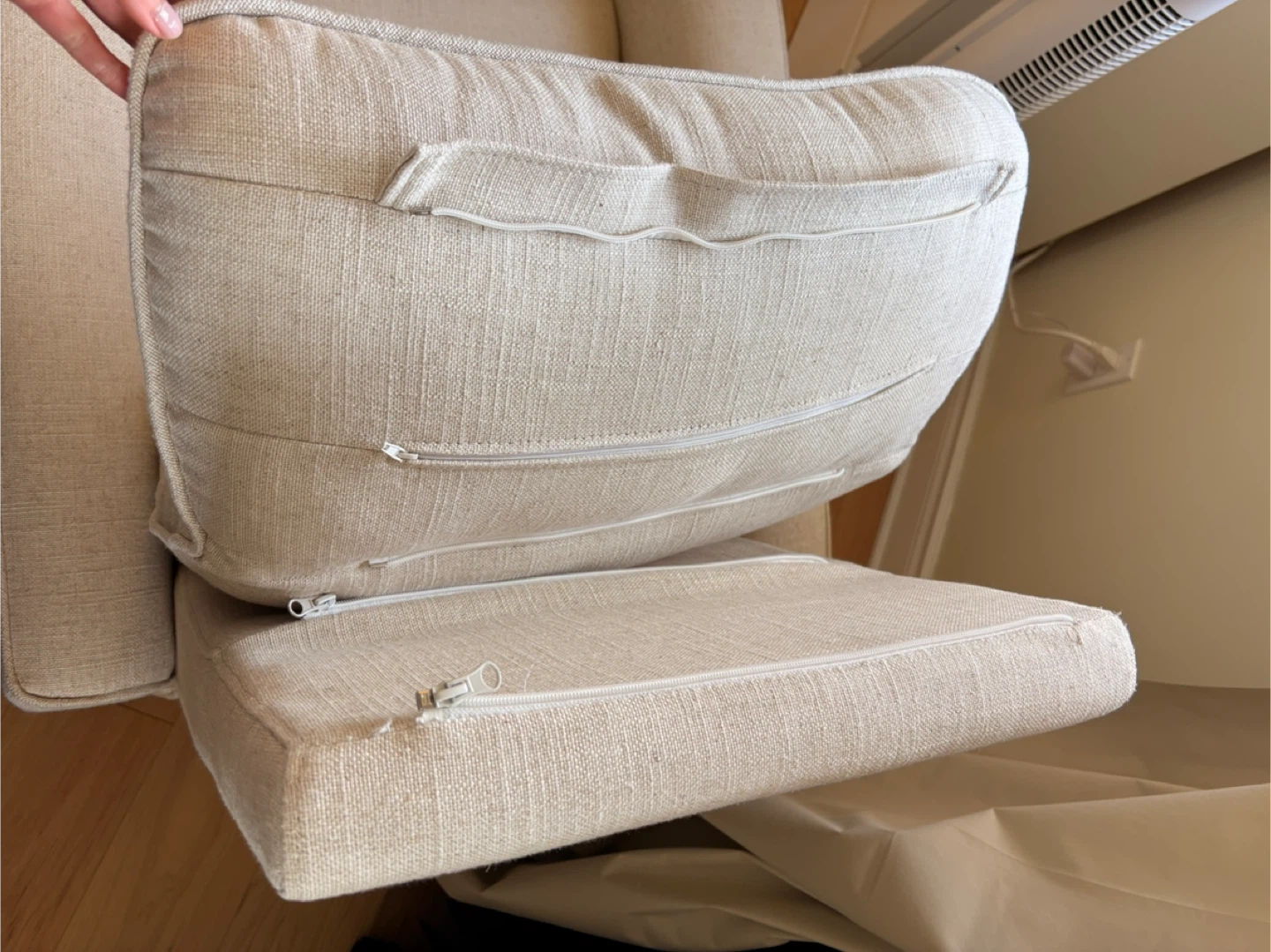 Cream fabric chair - photo 3