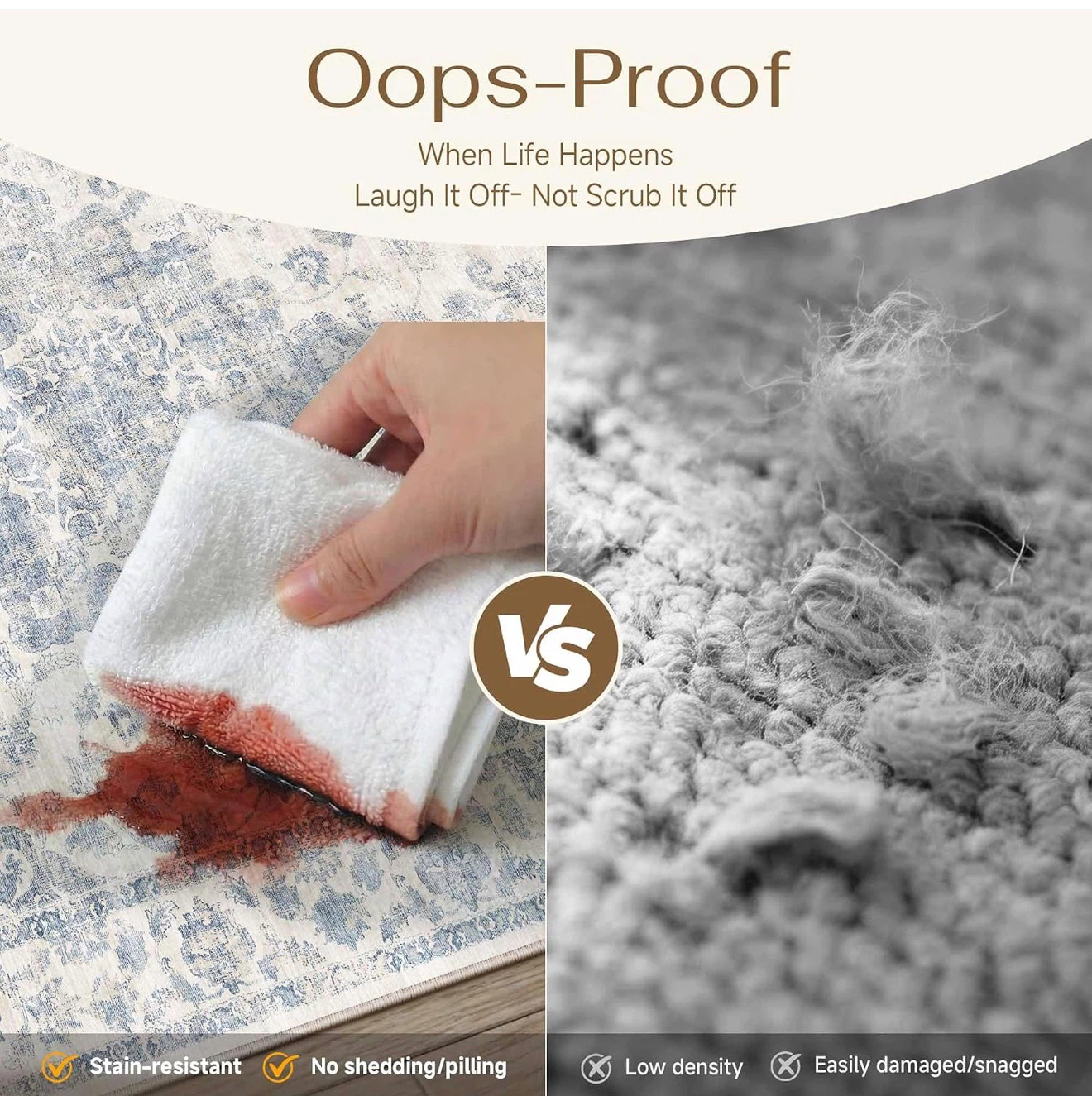 Oops-Proof Stain-Resistant Area Rug - photo 4
