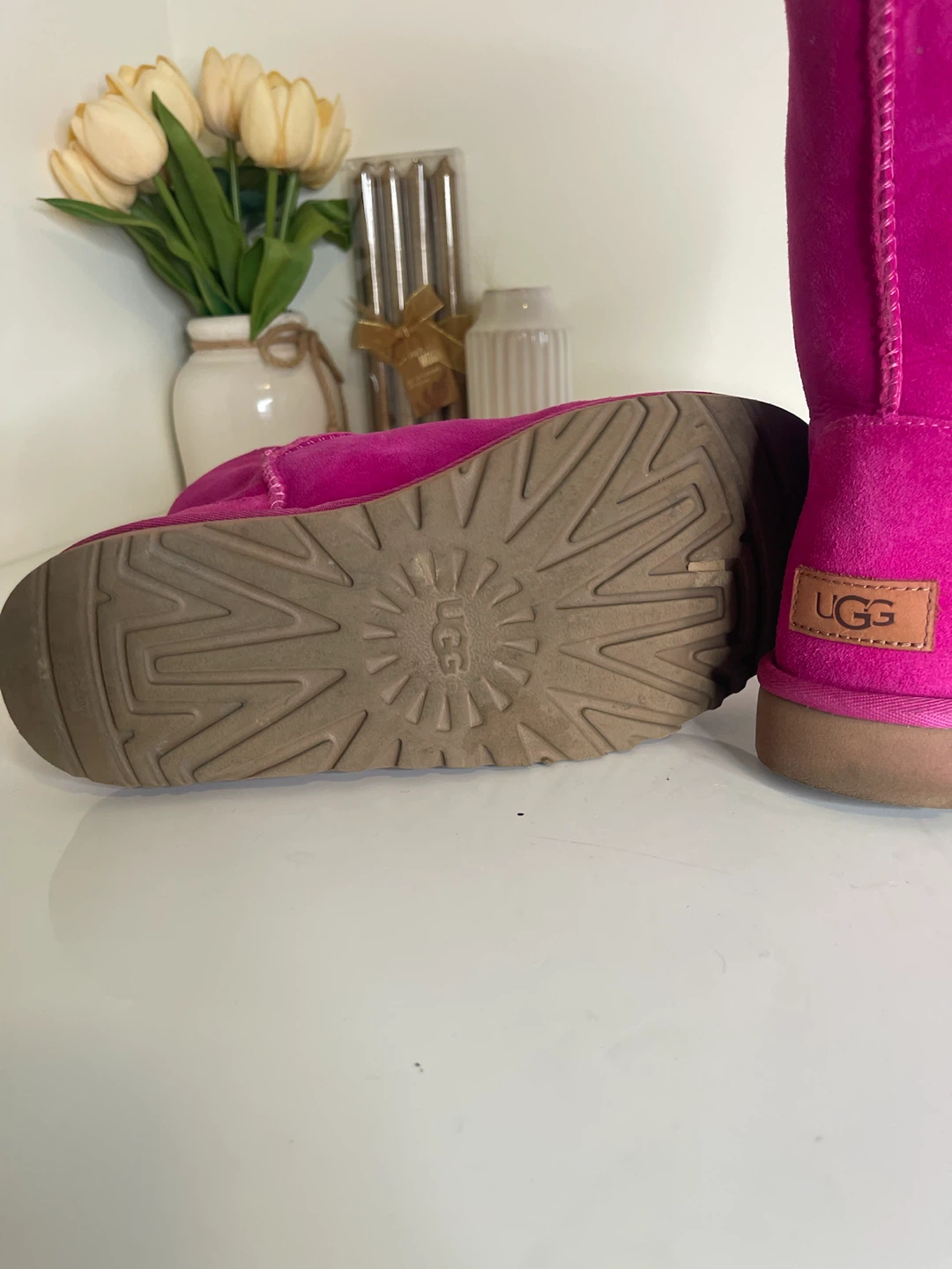 UGG Australia Pink Suede Boots - photo 3